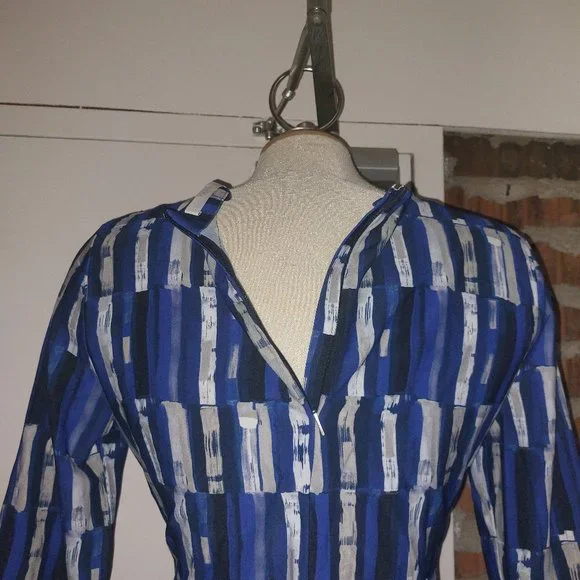 Boss Hugo Boss Top Ruched 3/4 Sleeves Multi Size M Med L Large - Picture 6 of 9